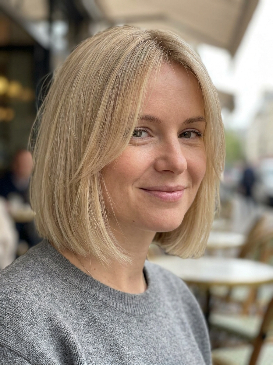 Bob mit Face-Framing Layers als Kurze Bob Frisuren für feines Haar Inspiration 2026